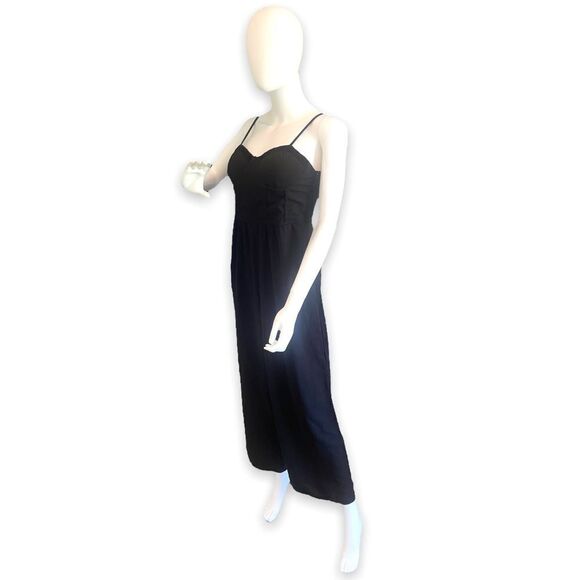 Band of Gypsies Black Jumpsuit with Velour Bust Accent - Picture 8 of 15